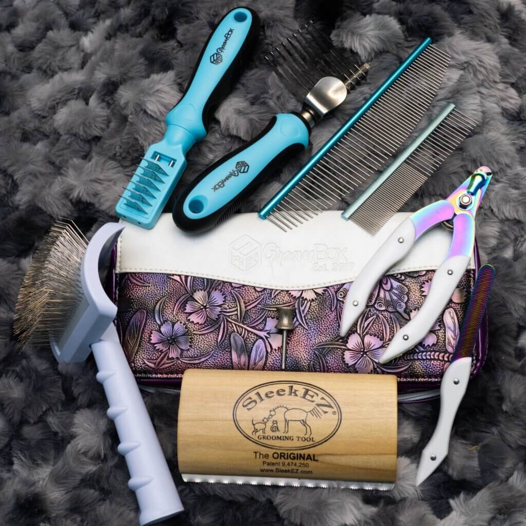 feature your brand grooming tools on a background