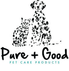 Pure + Good eco-conscious grooming brand with gentle, organic shampoos and sprays for pets.