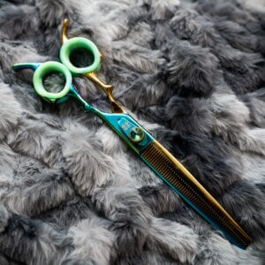 dog grooming shear Lucky Thinners GroomBox