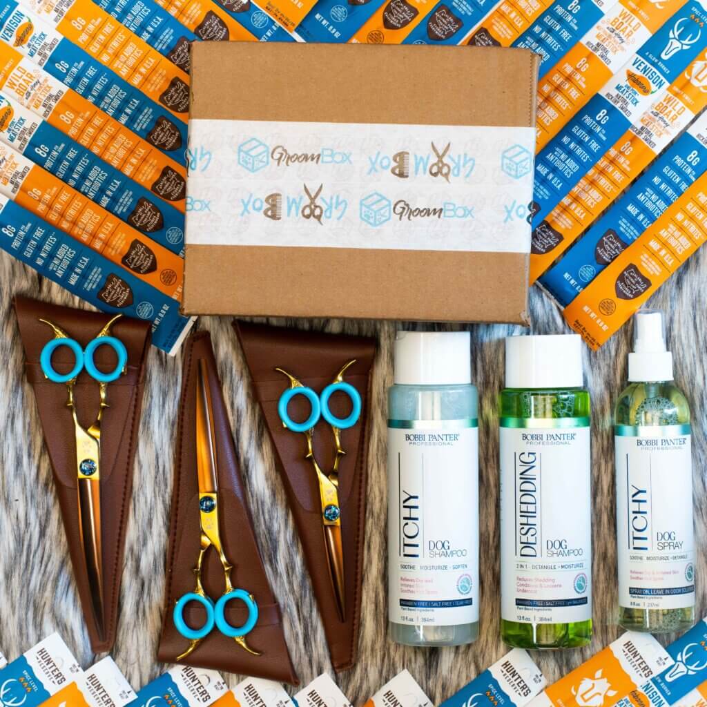 Bobbi Panter dog grooming shampoo GroomBox Premium a subscription box for dog groomers.