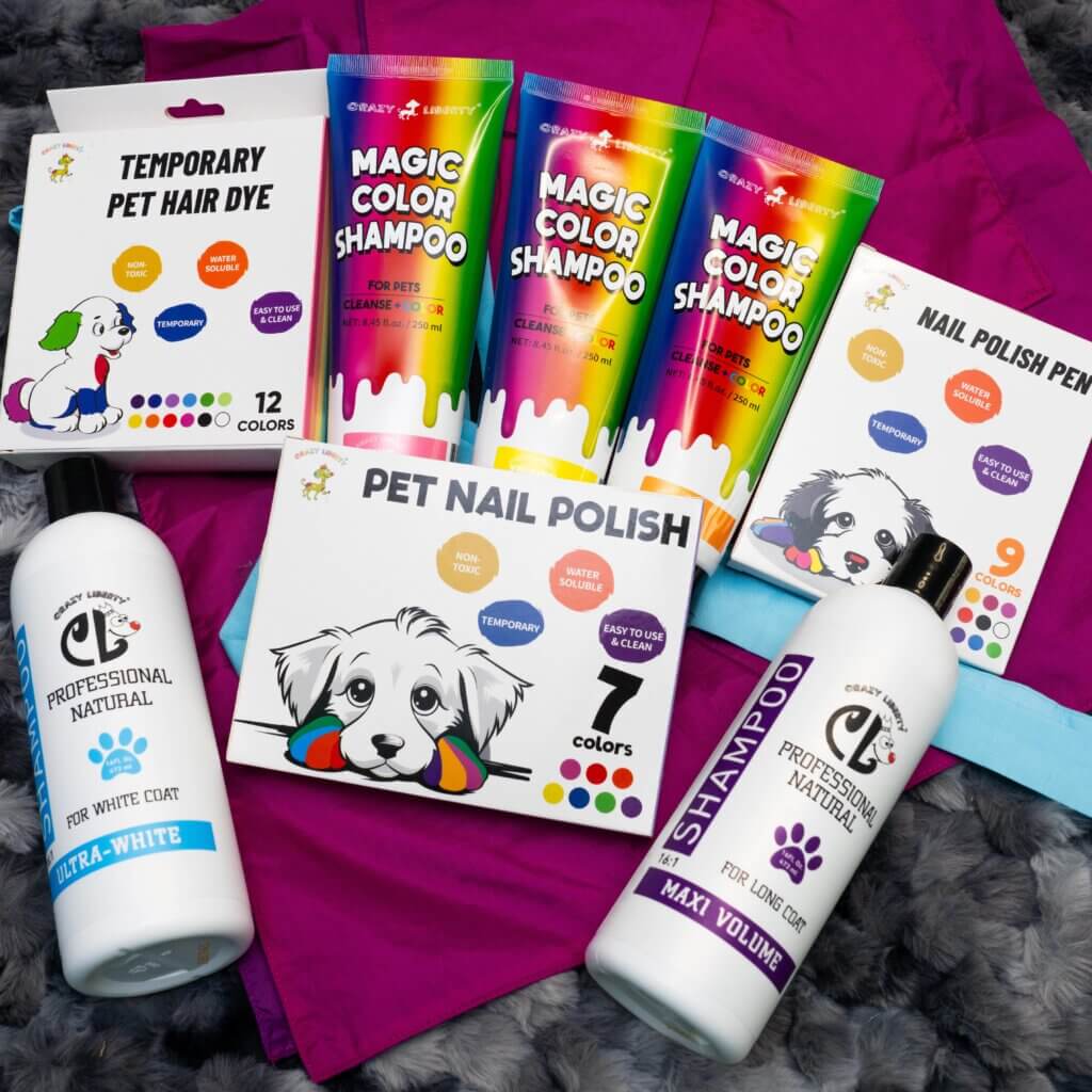 Crazy Liberty dog grooming shampoo GroomBox Premium a subscription box for dog groomers.