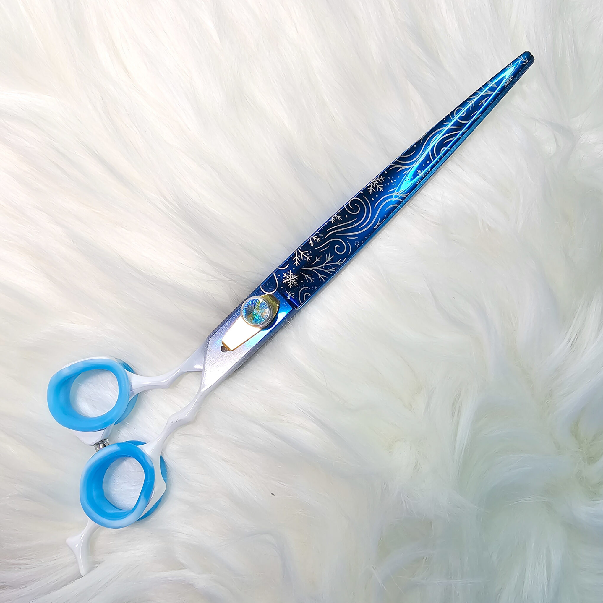 Frost straight scissor design by GrooMBox for Professional dog groomers